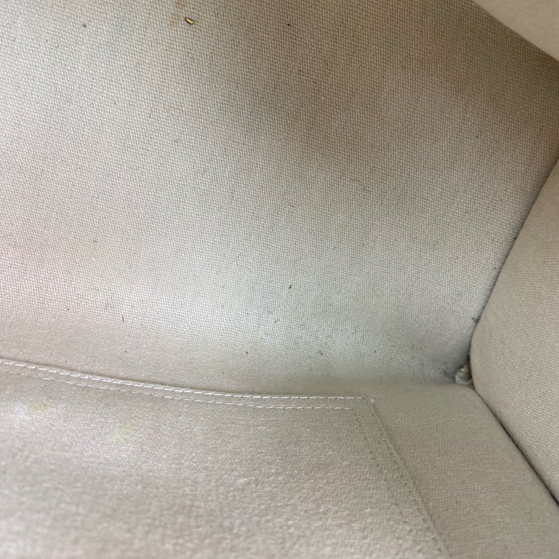 △ Celine 思琳 Beige And Brown Canvas Small Cabas Thais 2 Way Bag 米黃色和啡色帆布兩用袋 - 267000146-18