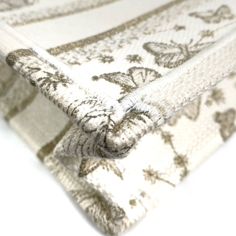 △ Dior 迪奧 White Canvas Mini Book Tote 2 Way Bag 白色帆布兩用袋 - 267000193-8