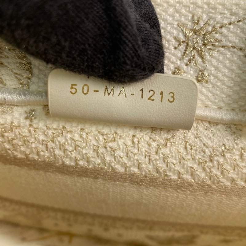 △ Dior 迪奧 White Canvas Mini Book Tote 2 Way Bag 白色帆布兩用袋 - 267000193-17