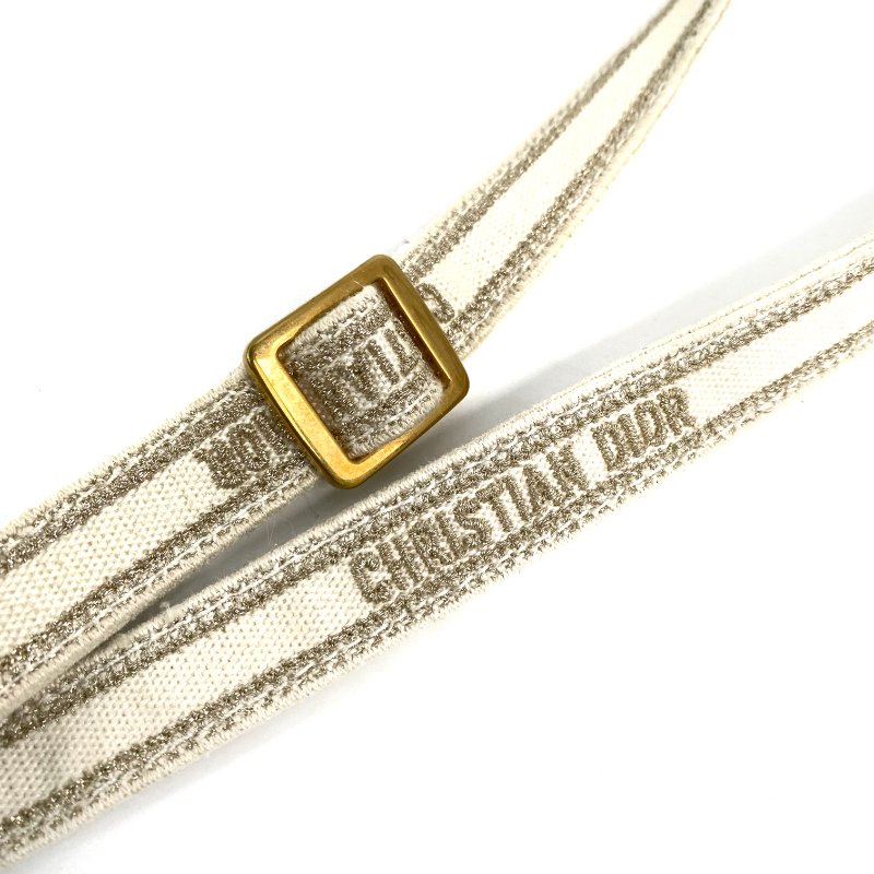 △ Dior 迪奧 White Canvas Mini Book Tote 2 Way Bag 白色帆布兩用袋 - 267000193-20