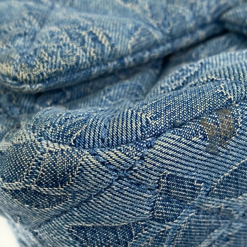 △ Chanel 香奈兒 Blue Denim Silver Tone Metal Heart Crush Mini Single Flap Chain Shoulder Bag AS3829 藍色牛仔布銀色金屬迷你鎖鏈肩背袋 - 267000242-6