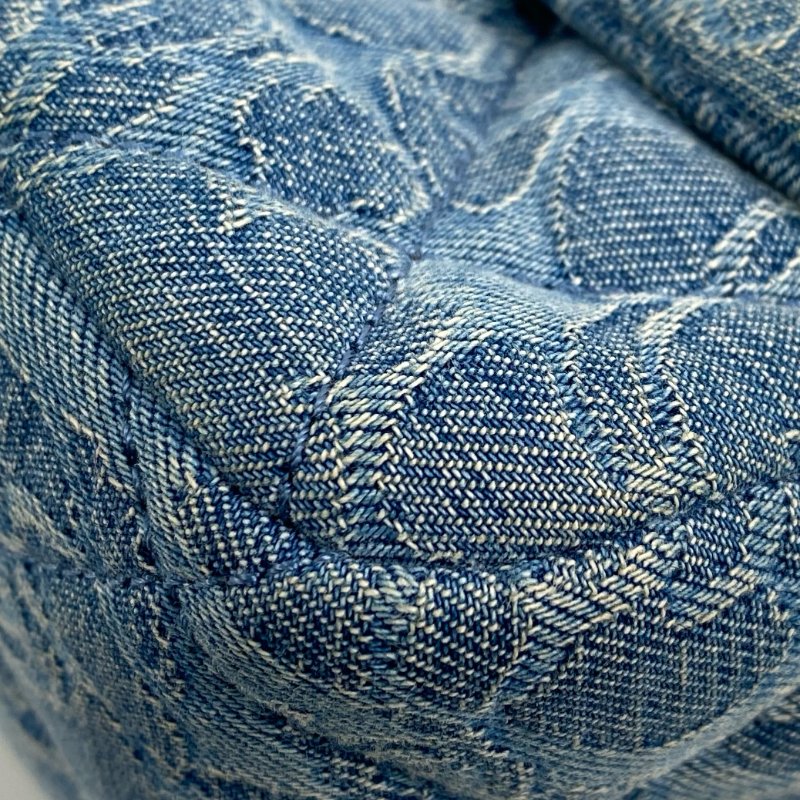 △ Chanel 香奈兒 Blue Denim Silver Tone Metal Heart Crush Mini Single Flap Chain Shoulder Bag AS3829 藍色牛仔布銀色金屬迷你鎖鏈肩背袋 - 267000242-7