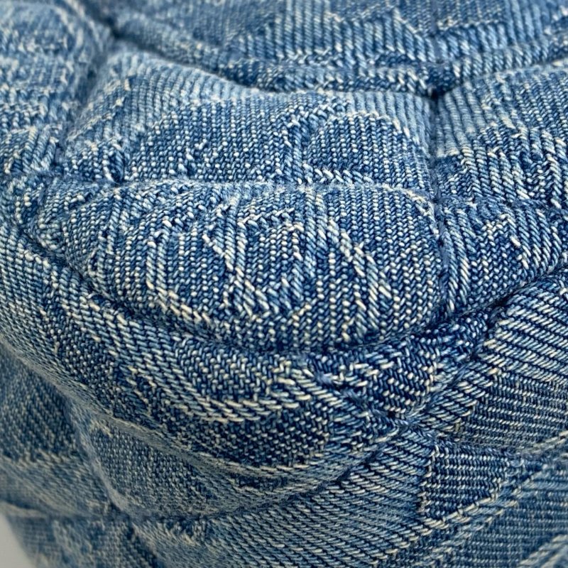 △ Chanel 香奈兒 Blue Denim Silver Tone Metal Heart Crush Mini Single Flap Chain Shoulder Bag AS3829 藍色牛仔布銀色金屬迷你鎖鏈肩背袋 - 267000242-8