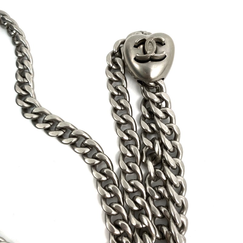 △ Chanel 香奈兒 Blue Denim Silver Tone Metal Heart Crush Mini Single Flap Chain Shoulder Bag AS3829 藍色牛仔布銀色金屬迷你鎖鏈肩背袋 - 267000242-11