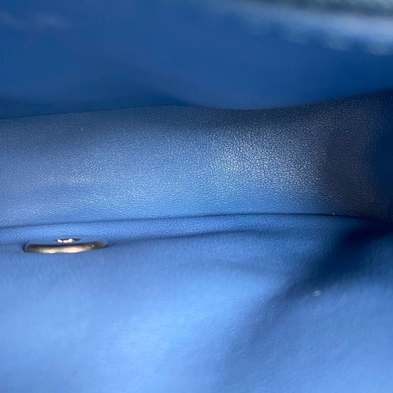 △ Chanel 香奈兒 Blue Denim Silver Tone Metal Heart Crush Mini Single Flap Chain Shoulder Bag AS3829 藍色牛仔布銀色金屬迷你鎖鏈肩背袋 - 267000242-16