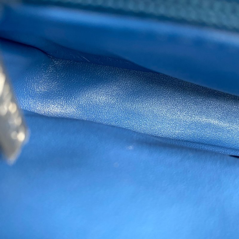 △ Chanel 香奈兒 Blue Denim Silver Tone Metal Heart Crush Mini Single Flap Chain Shoulder Bag AS3829 藍色牛仔布銀色金屬迷你鎖鏈肩背袋 - 267000242-17