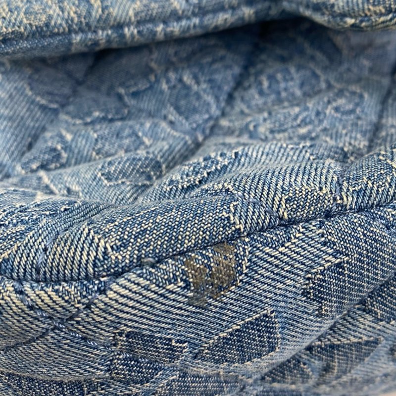 △ Chanel 香奈兒 Blue Denim Silver Tone Metal Heart Crush Mini Single Flap Chain Shoulder Bag AS3829 藍色牛仔布銀色金屬迷你鎖鏈肩背袋 - 267000242-20