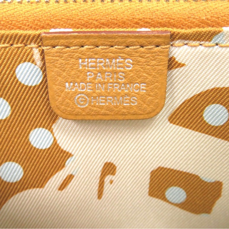 Hermès 愛馬仕Azap Compact 小牛皮拉鍊絲巾短夾-5