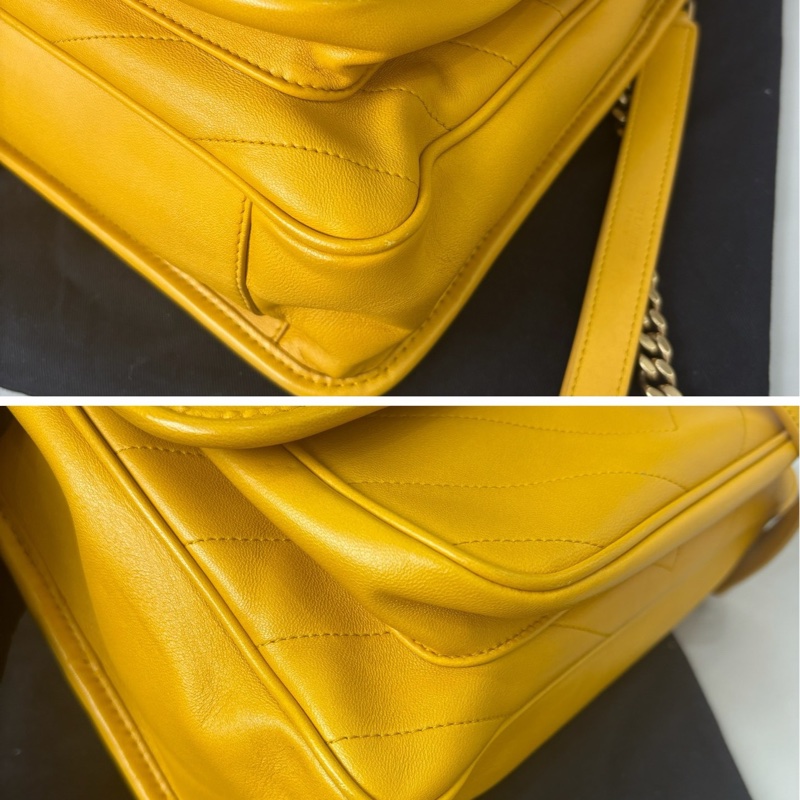 YSL 黃色V紋niki中號-5
