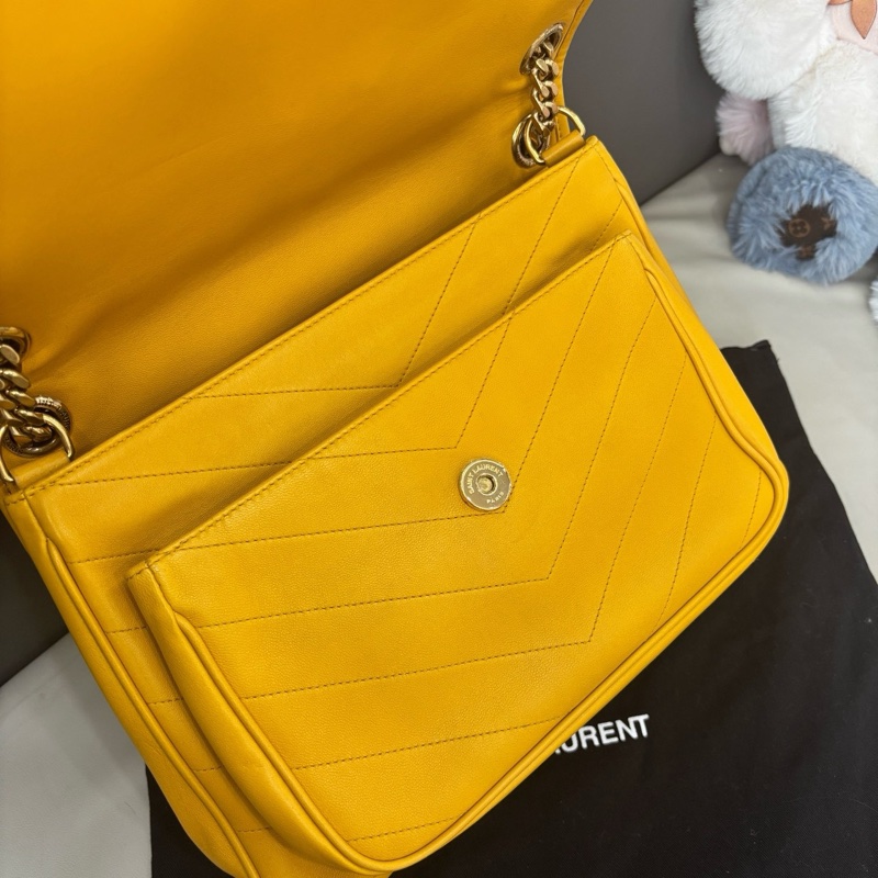 YSL 黃色V紋niki中號-7