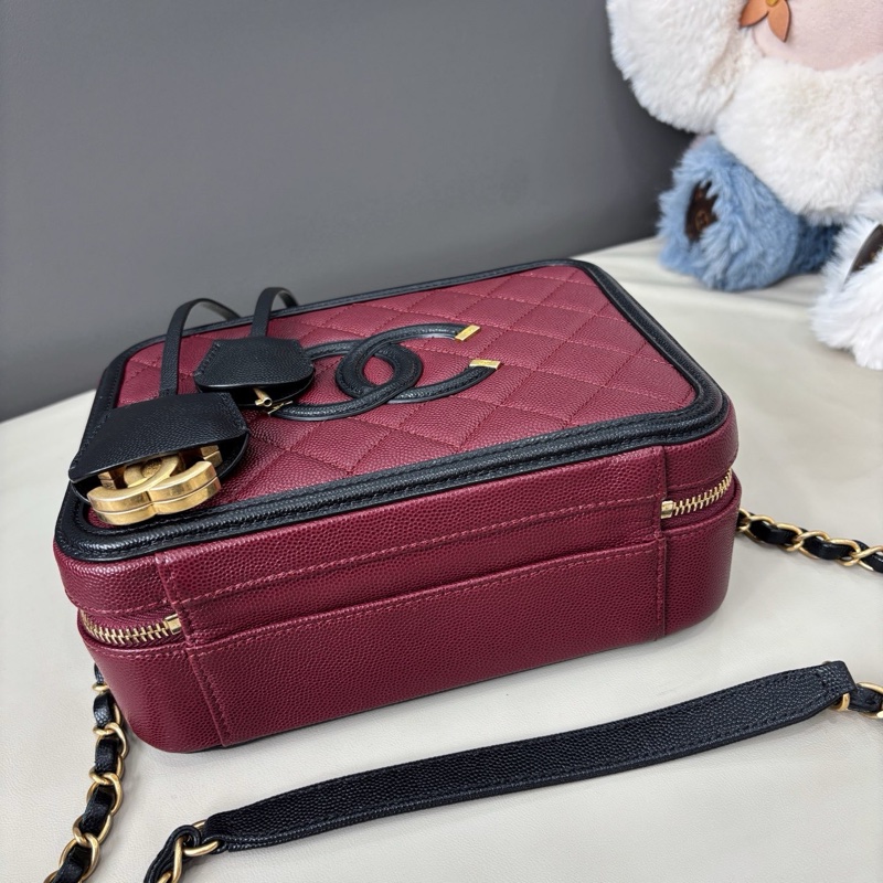 Chanel 紅黑拼色Vanity Case中號相機包-4