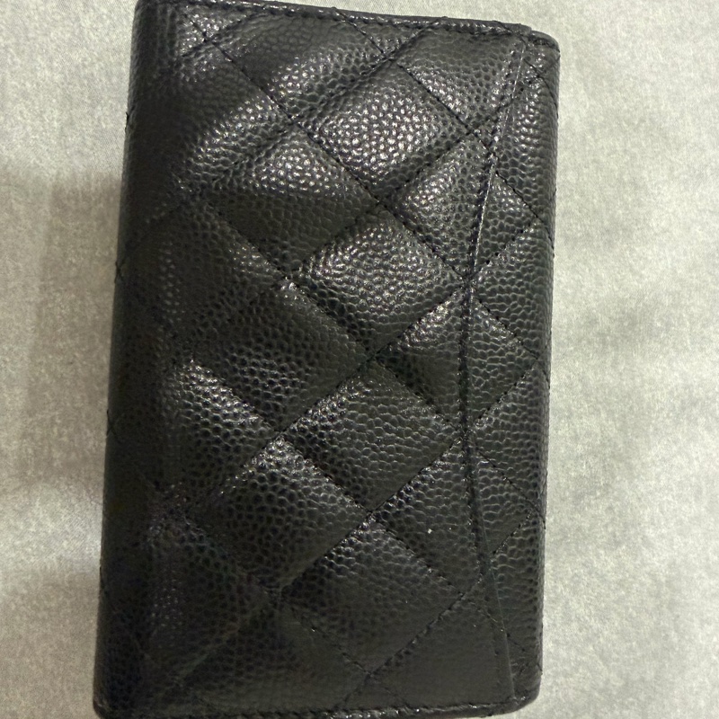 chanel 荔枝牛皮中夾 晶片款-7