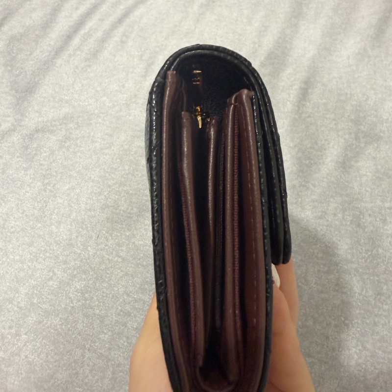 chanel 荔枝牛皮中夾 晶片款-9