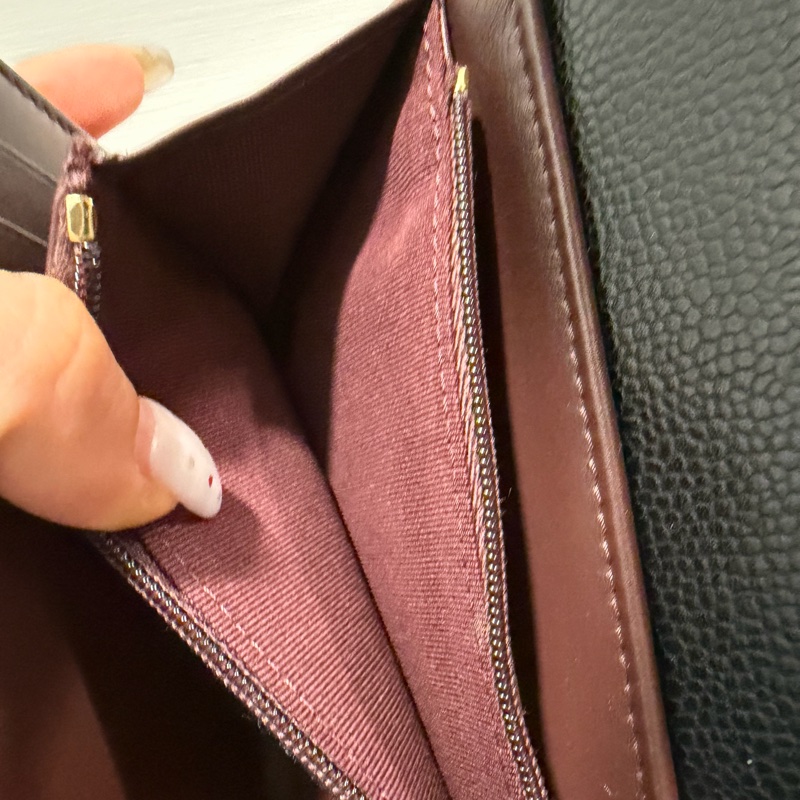 chanel 荔枝牛皮中夾 晶片款-11