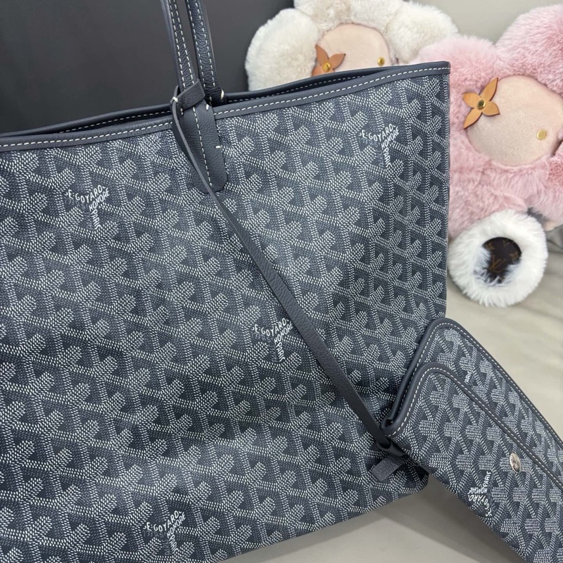 Goyard 灰色小號tote購物袋-2