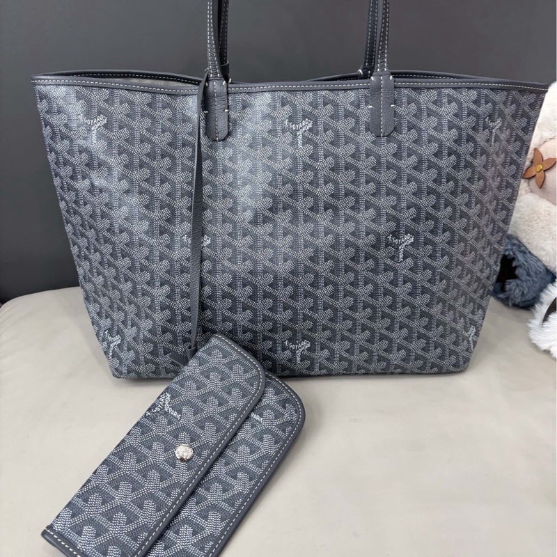Goyard 灰色小號tote購物袋-3