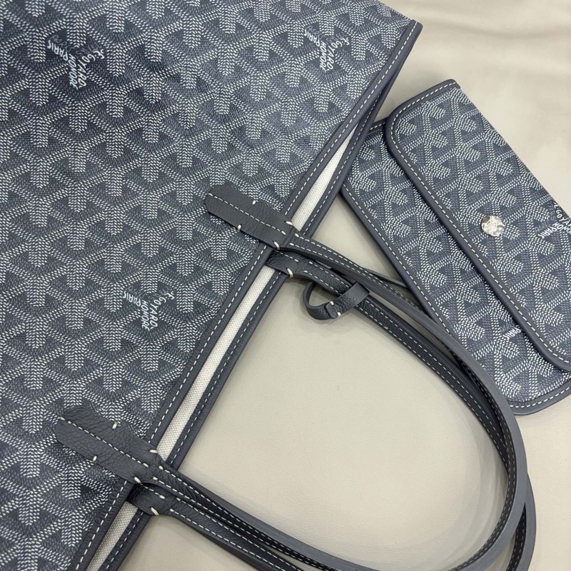 Goyard 灰色小號tote購物袋-6