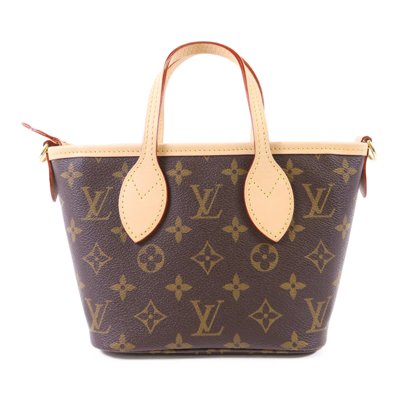 LOUIS VUITTON Monogram Neverfull BB金扣手挽肩背兩用袋-1