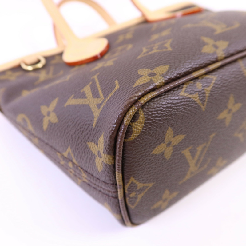 LOUIS VUITTON Monogram Neverfull BB金扣手挽肩背兩用袋-12