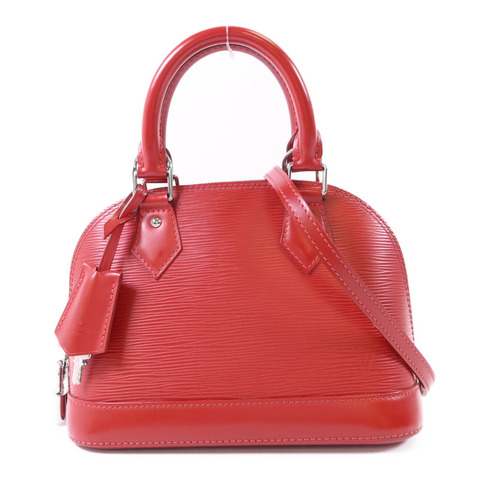 LOUIS VUITTON Epi Alma BB銀扣手挽肩背兩用袋