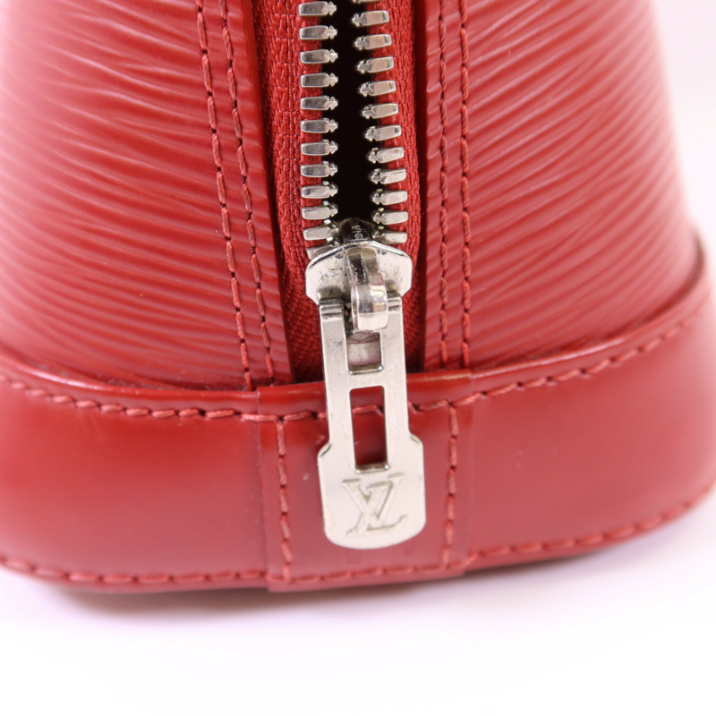 LOUIS VUITTON Epi Alma BB銀扣手挽肩背兩用袋-9