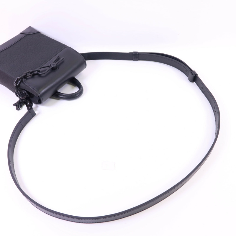 LOUIS VUITTON Monogram Taurillon Nano Steamer肩背袋-4