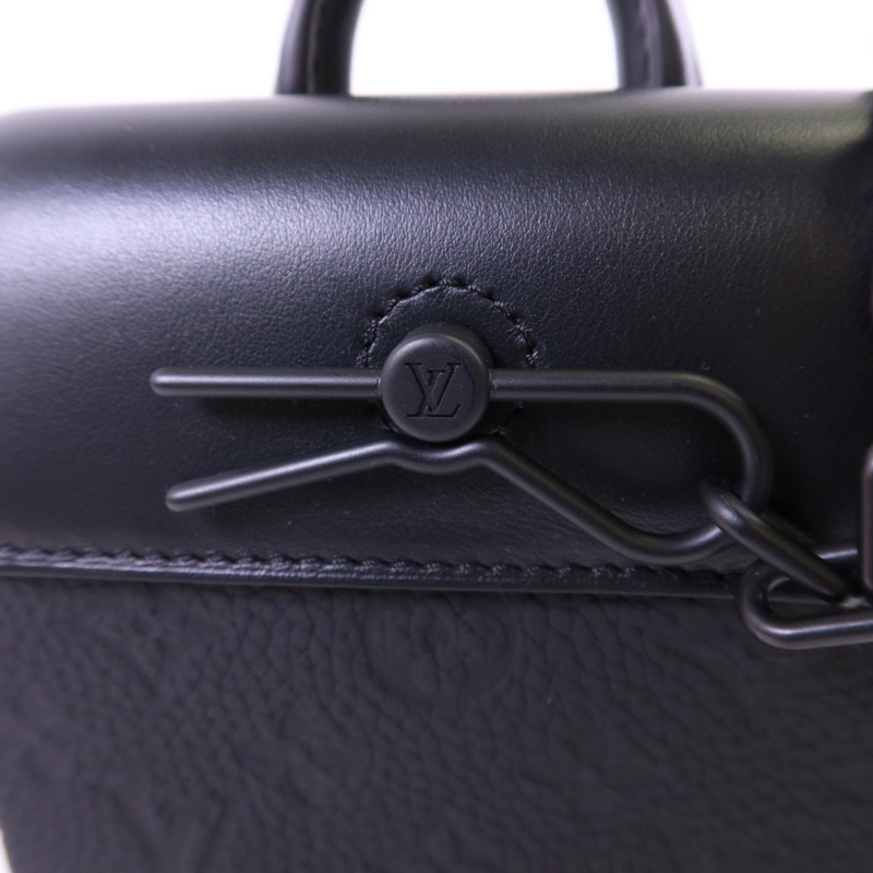 LOUIS VUITTON Monogram Taurillon Nano Steamer肩背袋-7