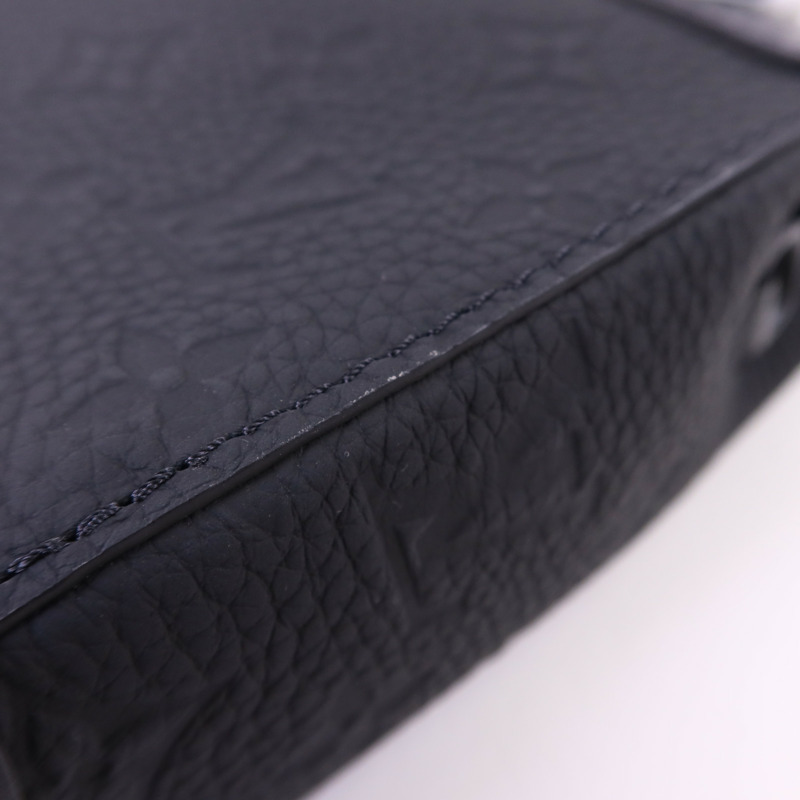 LOUIS VUITTON Monogram Taurillon Nano Steamer肩背袋-13