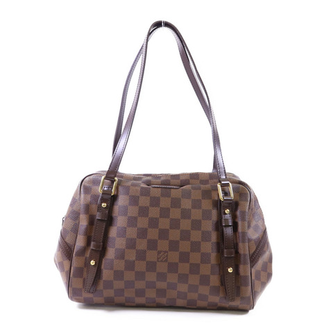 LOUIS VUITTON Damier Ebene Rivington PM金扣肩背袋
