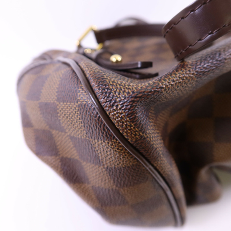 LOUIS VUITTON Damier Ebene Rivington PM金扣肩背袋-11
