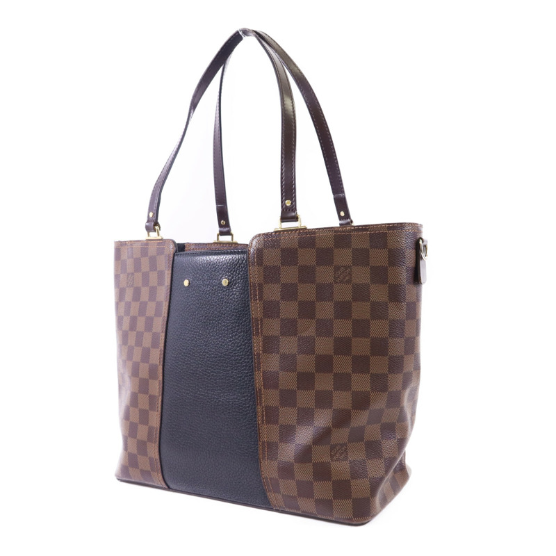 LOUIS VUITTON Damier Jersey Bag金扣手挽肩背兩用袋-2