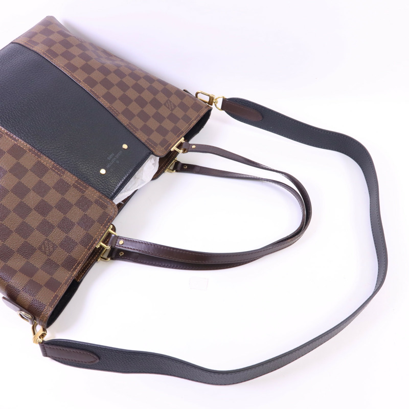 LOUIS VUITTON Damier Jersey Bag金扣手挽肩背兩用袋-4