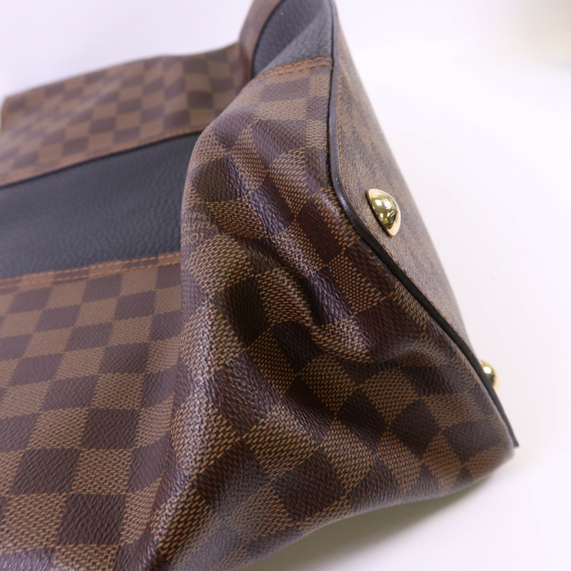 LOUIS VUITTON Damier Jersey Bag金扣手挽肩背兩用袋-15