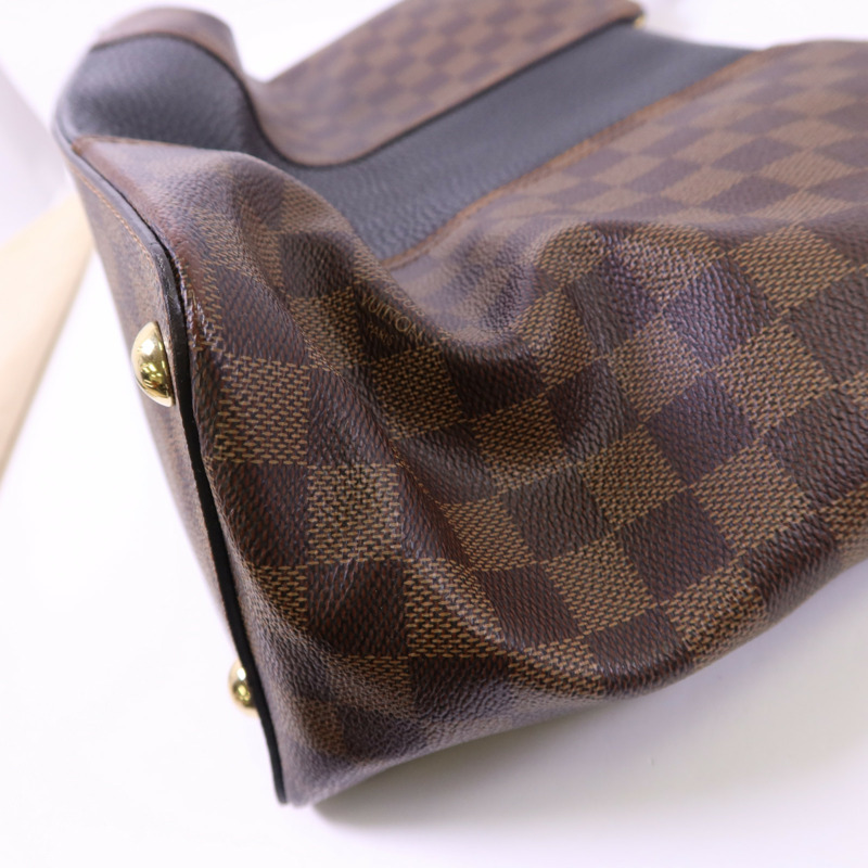 LOUIS VUITTON Damier Jersey Bag金扣手挽肩背兩用袋-16