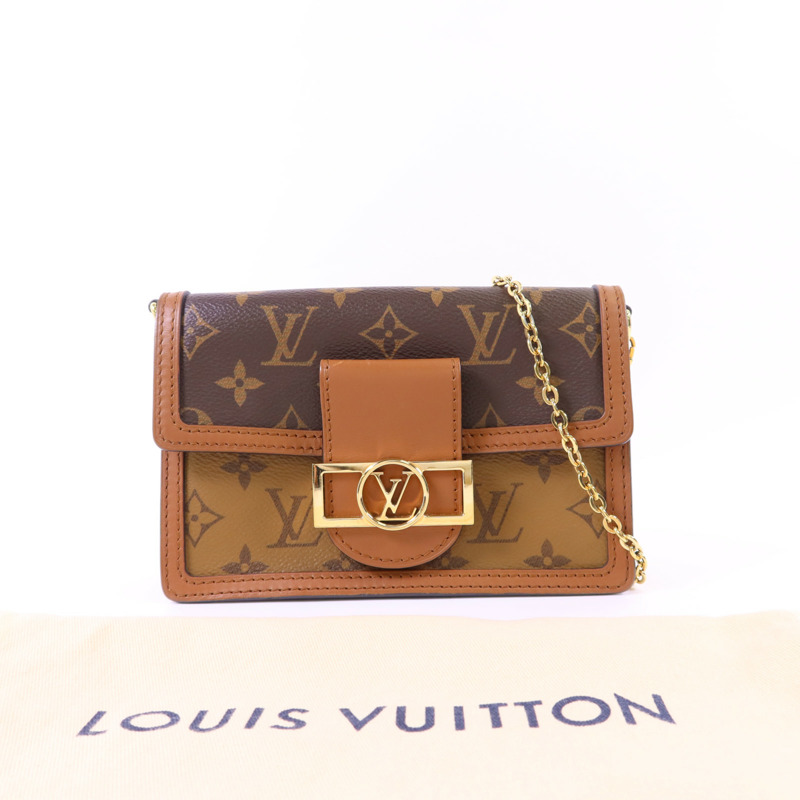LOUIS VUITTON Monogram Reverse Dauphine肩背袋-17