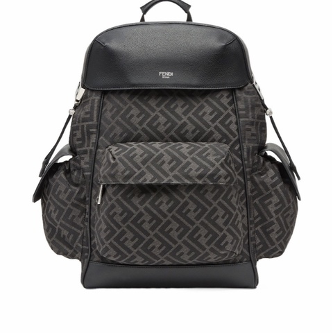 Fendi 男士 FF 提花背包均碼碼大號、41cm*16cm*45cm