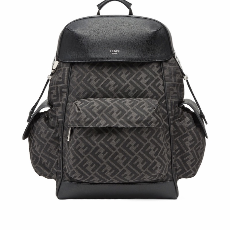 Fendi 男士 FF 提花背包均碼碼大號、41cm*16cm*45cm-0