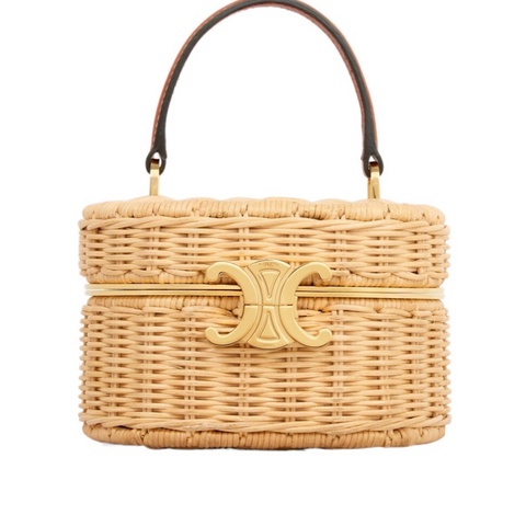 Celine 女士 TRIOMPHE 橢圓形手拿包均碼碼14cm*8.5cm*10.5cm