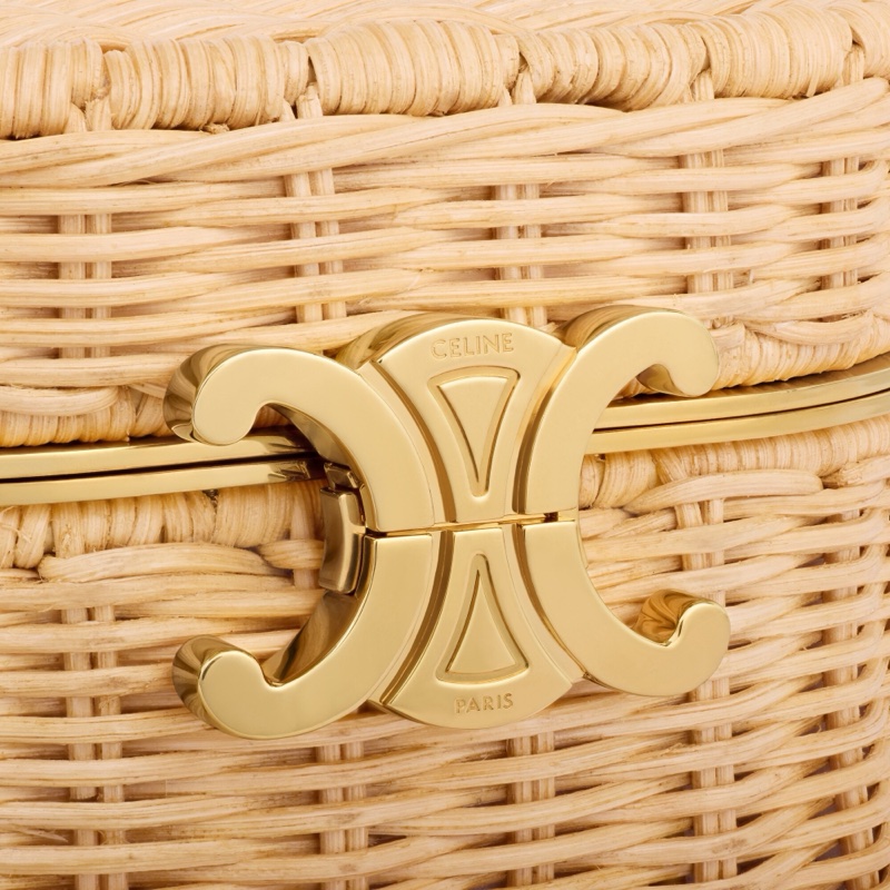 Celine 女士 TRIOMPHE 橢圓形手拿包均碼碼14cm*8.5cm*10.5cm-3