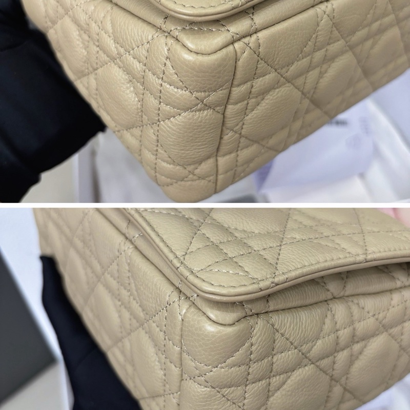 Dior 奶茶色中號Caro鏈條包-4