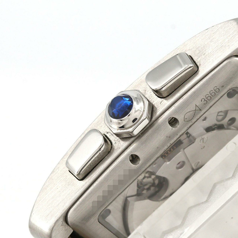 卡地亞 Tank MC 計時碼錶 LM W5330007 不鏽鋼自動腕錶-2