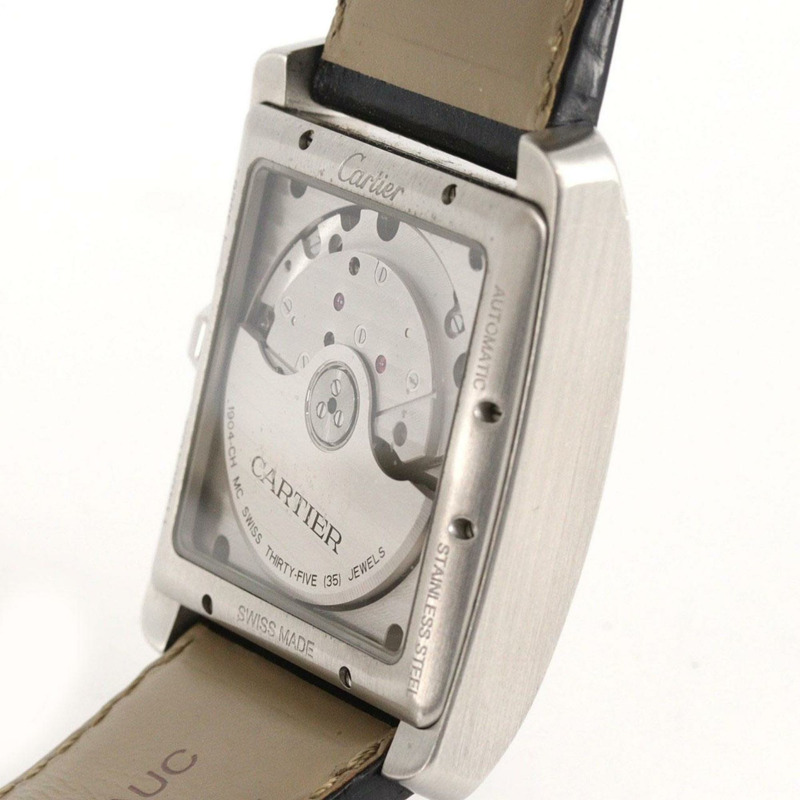 卡地亞 Tank MC 計時碼錶 LM W5330007 不鏽鋼自動腕錶-5