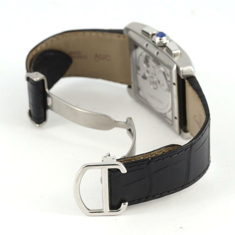 卡地亞 Tank MC 計時碼錶 LM W5330007 不鏽鋼自動腕錶-6