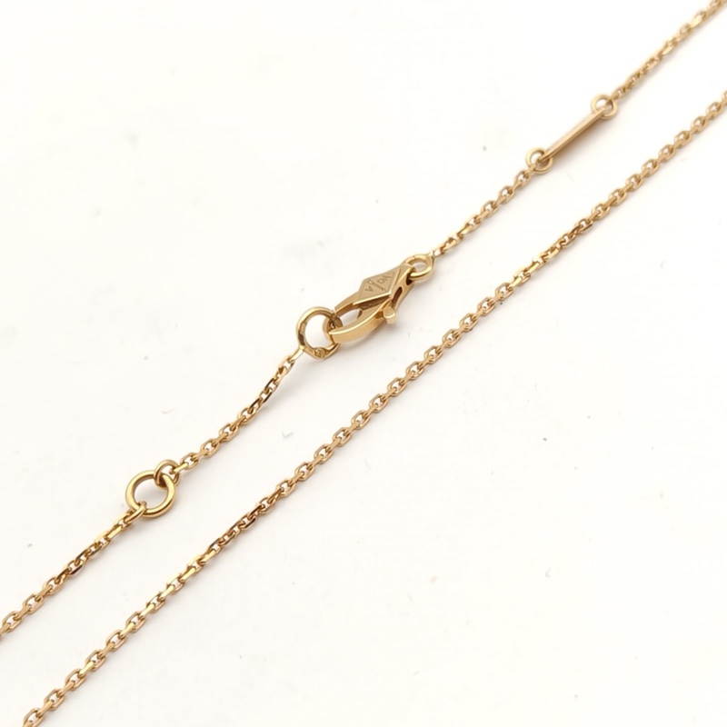 VAN CLEEF&ARPELS SweetAlhambra小號蝴蝶項鏈18K黃金/白貝母項鏈-3