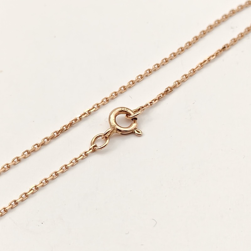 LOUIS VUITTON 18K玫瑰金鑽石COLORBLOSSOMBBSTAR粉貝母單鑽四葉草項鏈-4