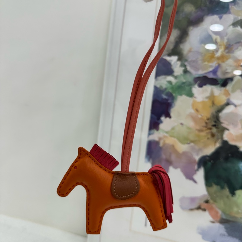 HERMES/愛馬仕 Rodeo 小馬造型 Rodeo 羊皮 掛件-2