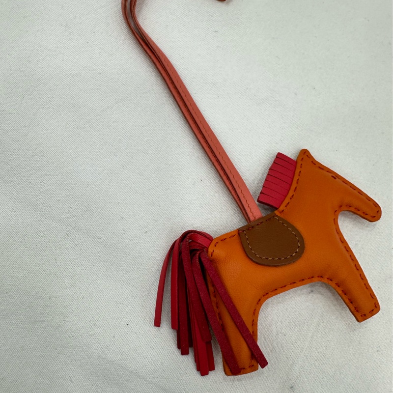 HERMES/愛馬仕 Rodeo 小馬造型 Rodeo 羊皮 掛件-3