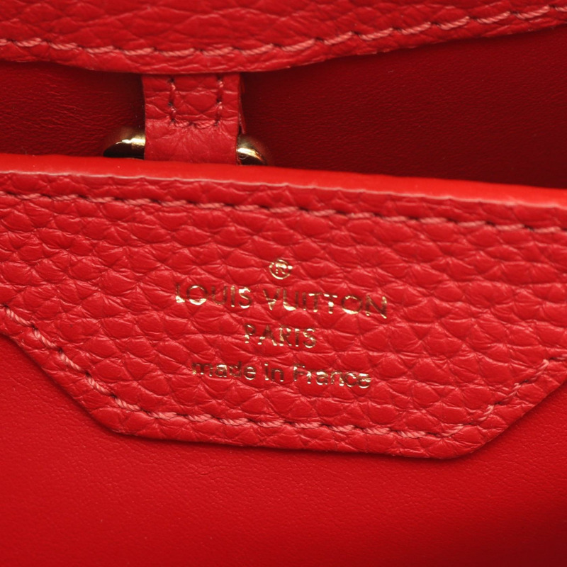 路易威登 CapucineBB Ruby 手提包 N92039 異國皮革 紅色 二手女士-3