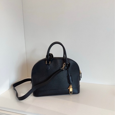 LV 路易威登 限量 全皮黑金荔皮 almabb