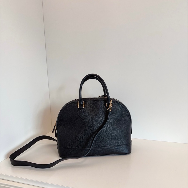 LV 路易威登 限量 全皮黑金荔皮 almabb-1